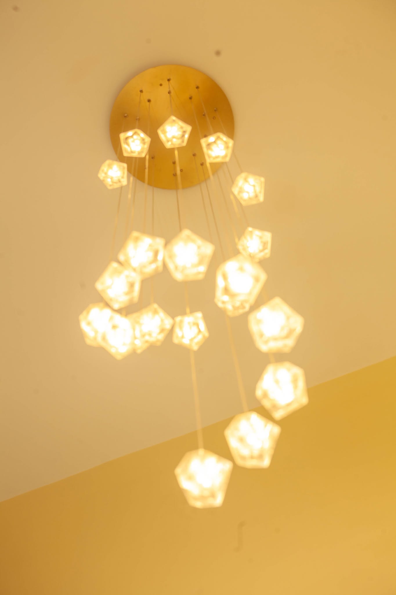 Luxury chandelier interior